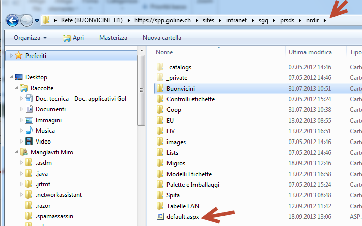 SharePoint : problema: un sottosito specifico non viene visualizzato (impossibile trovare pagina web) 7 SharePoint : problema: un sottosito specifico non viene visualizzato (impossibile trovare pagina web) 3