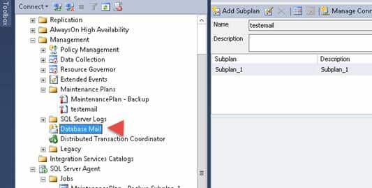SQL Server Mail Database Configuration 1