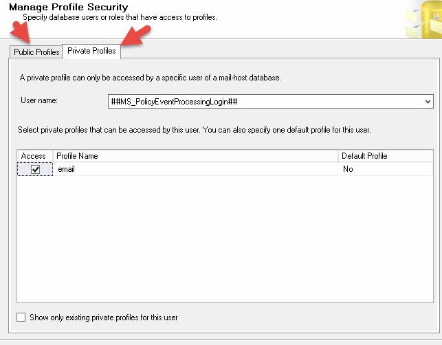 SQL Server Mail Database Configuration 15 SQL Server Mail Database Configuration 5
