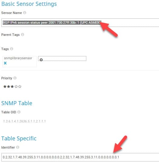 Procedura (sperimentale) per creare un sensore sessione BGP IPv6 su PRTG per Juniper 1