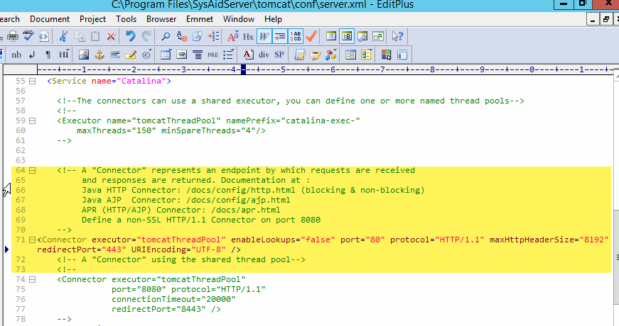 SysAid Tomcat: redirect from http to https 2
