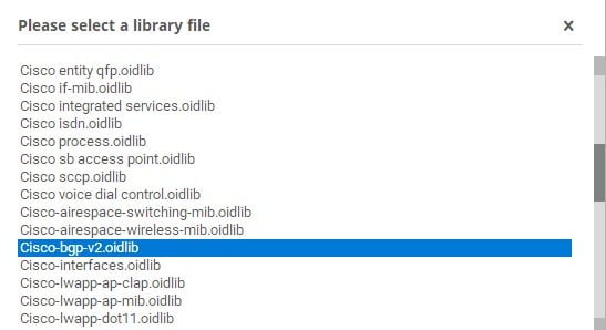 Cisco ASR 1002-X router MIB for BGP connection state and Lookup values 2