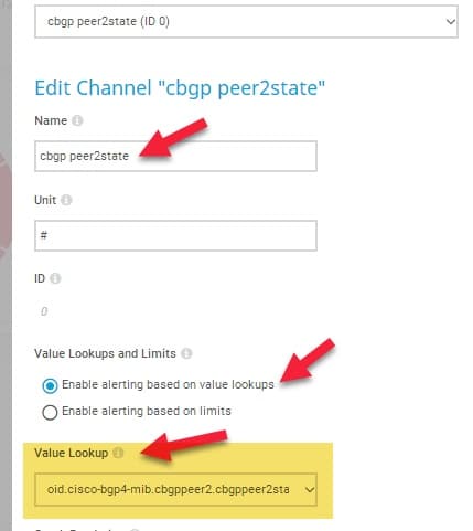 Cisco ASR 1002-X router MIB for BGP connection state and Lookup values 5