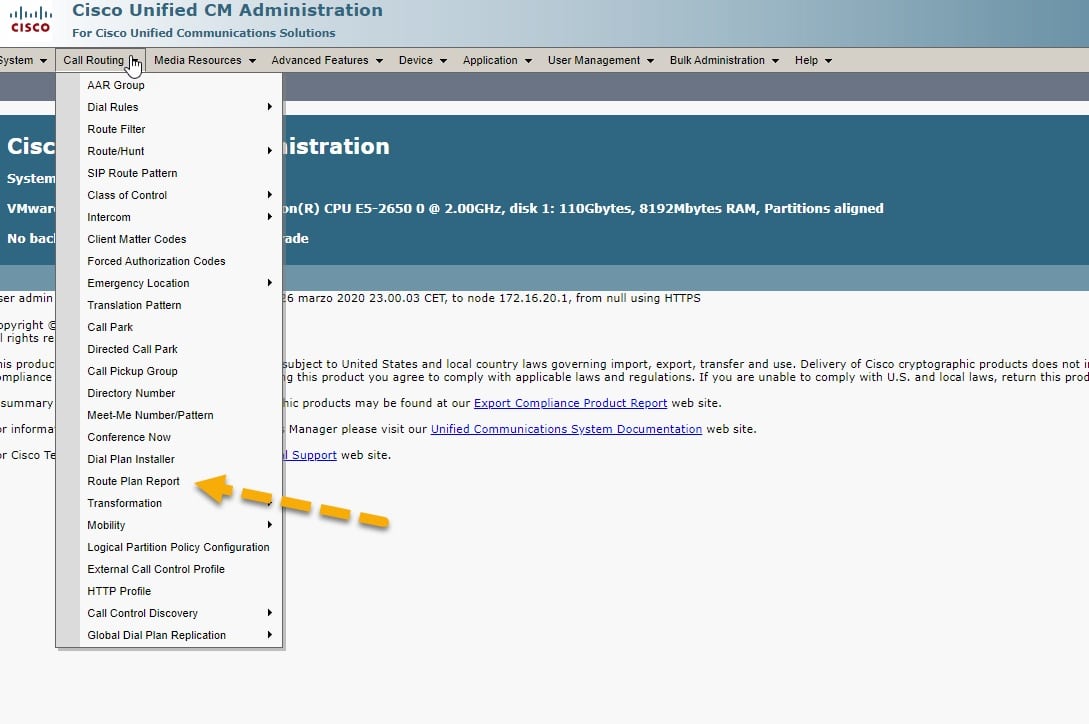 Cisco Call Manager - Unassigned DN 1