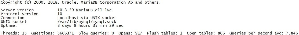 CloudLinux - Update MariaDB from 10.3 to 10.11 1