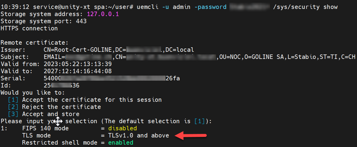 Enable TLS 1.2 on Dell Unity-XT 7 Enable TLS 1.2 on Dell Unity-XT 2